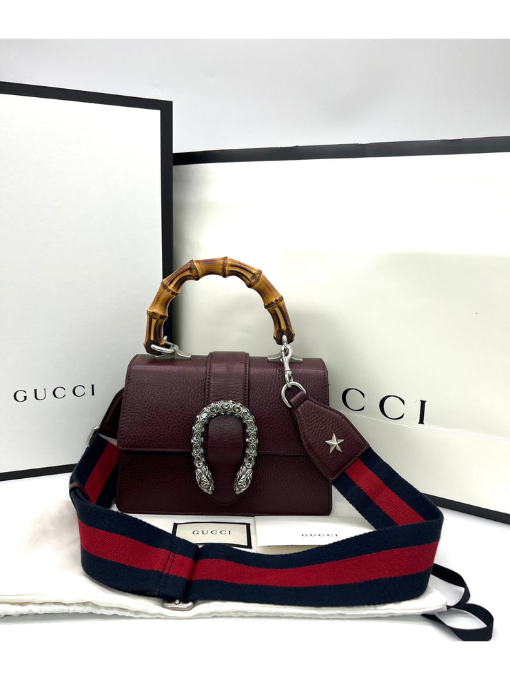 Gucci Dionysus Mini Bamboo Top Handle Bag Reeluxs Luxury