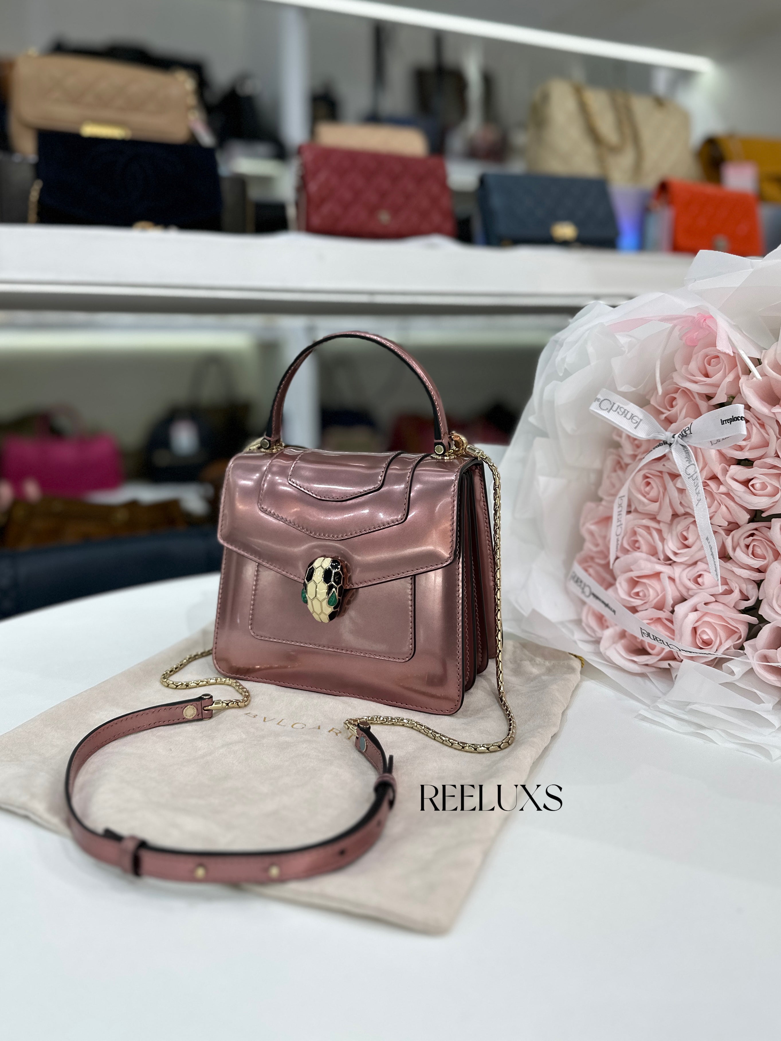 BVLGARI Serpenti Forever Top Handle Bag