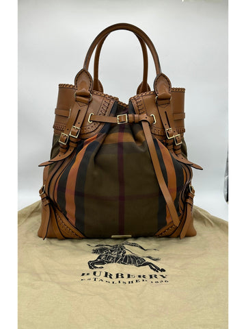 BURBERRY Prorsum Whipstitch Check Canvas Tote Bag - Reeluxs 