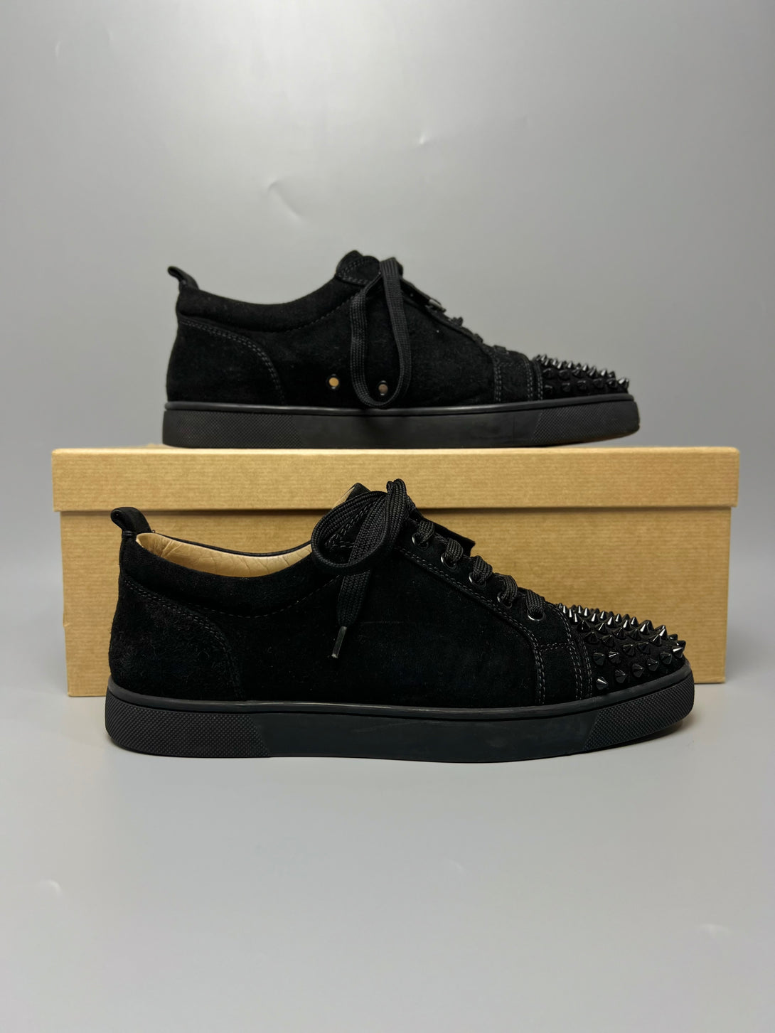 CHRISTIAN LOUBOUTIN Black Men Sneaker Shoe Size EU 40 1/2 - Reeluxs 