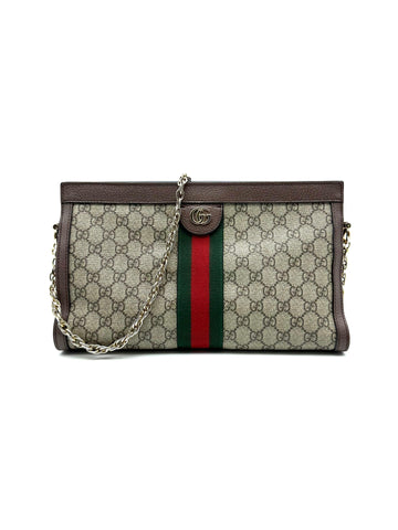 GUCCI Ophidia GG Small Chain Sling Bag For Lady - Full Set - Reeluxs 