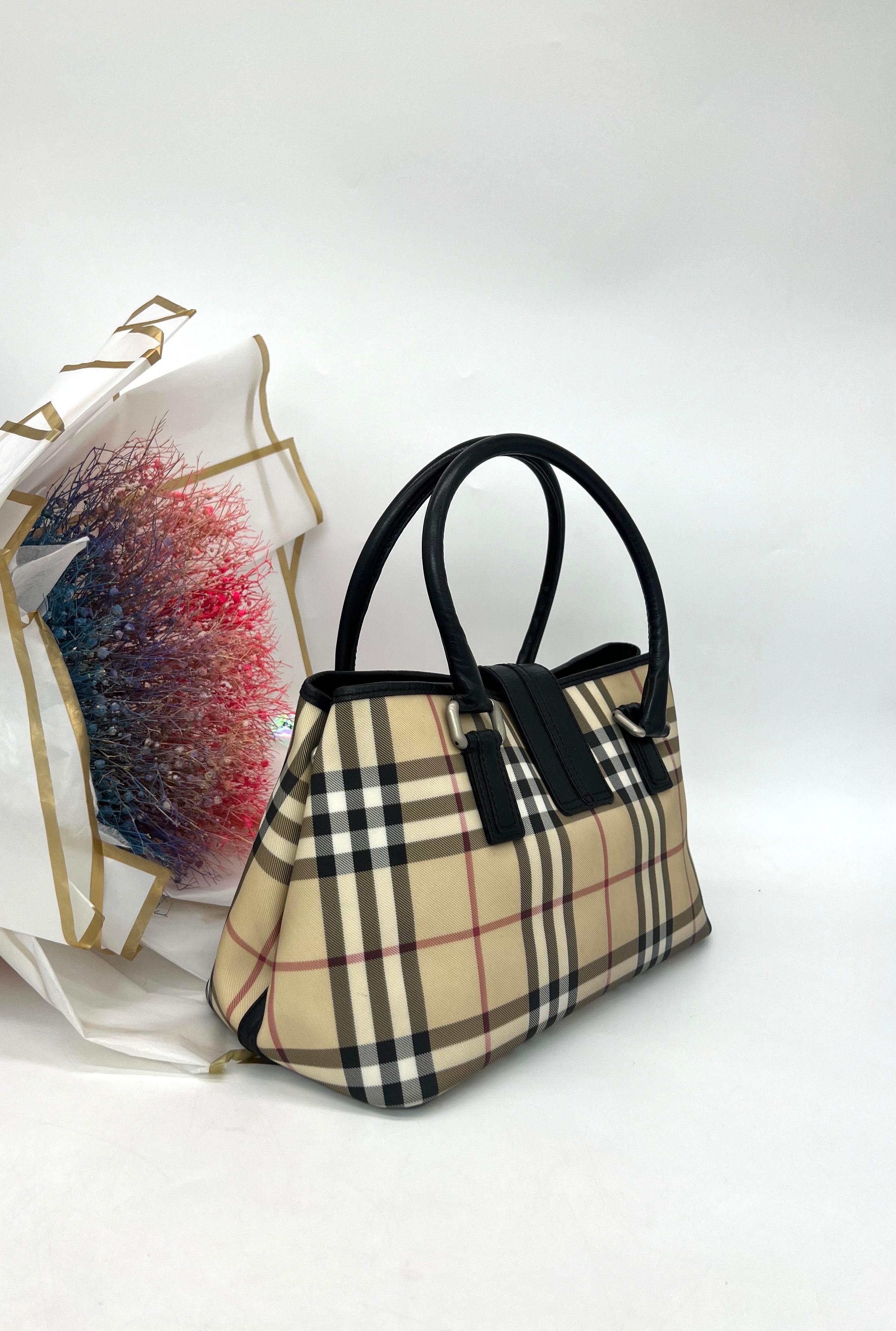 BURBERRY Nova check handbag - Reeluxs 