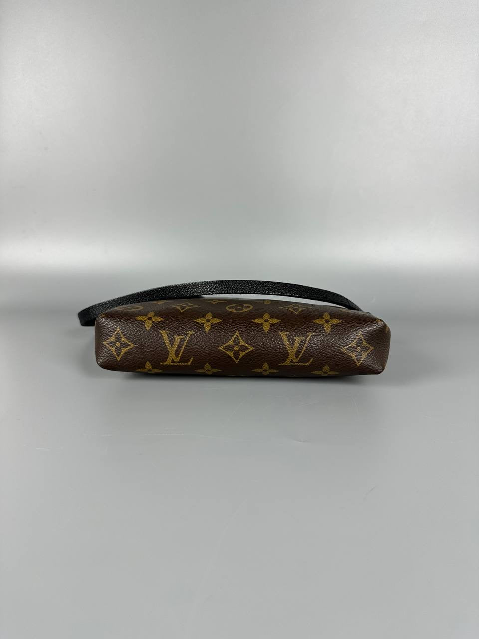 LOUIS VUITTON LV Monogram Pallas Pochette Crossbody Bag Black