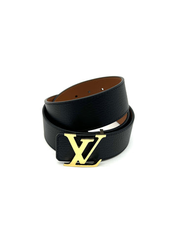 LOUIS VUITTON Belt Black Golden Light - Reeluxs 