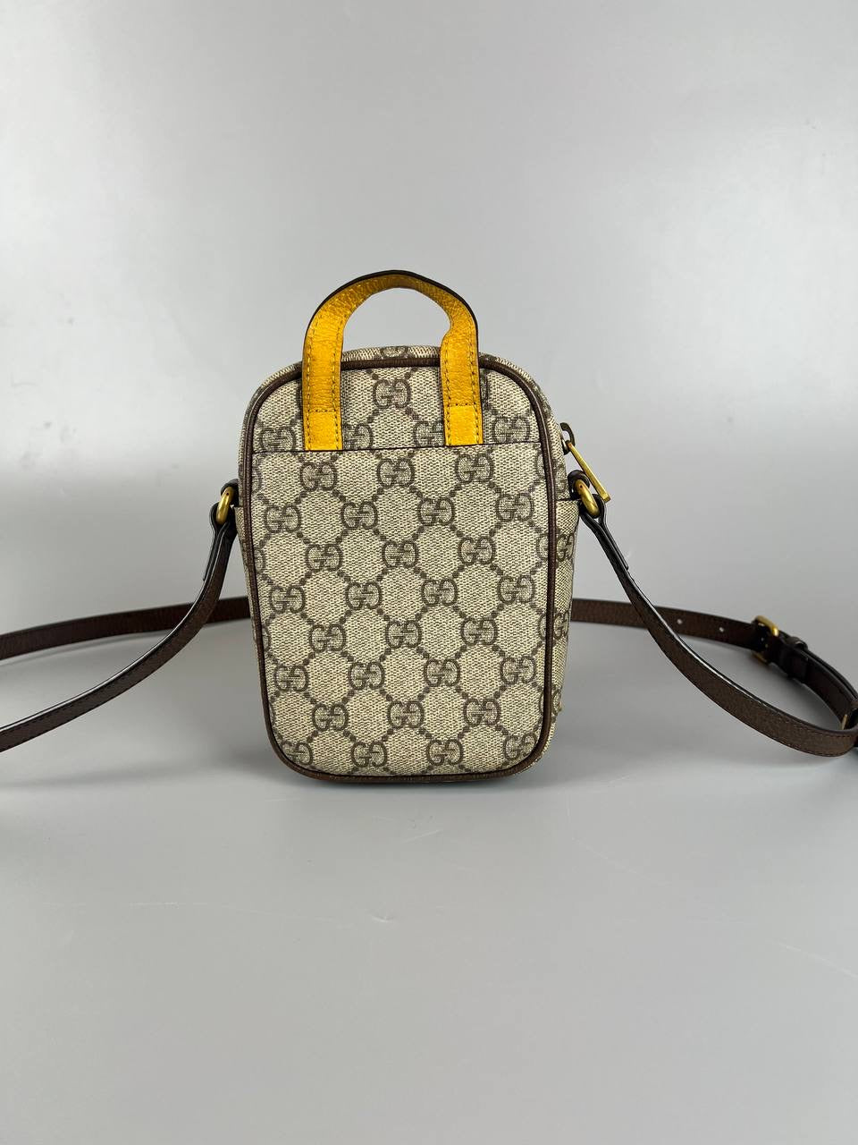 GUCCI Neo Vintage GG Supreme Small Crossbody Beige