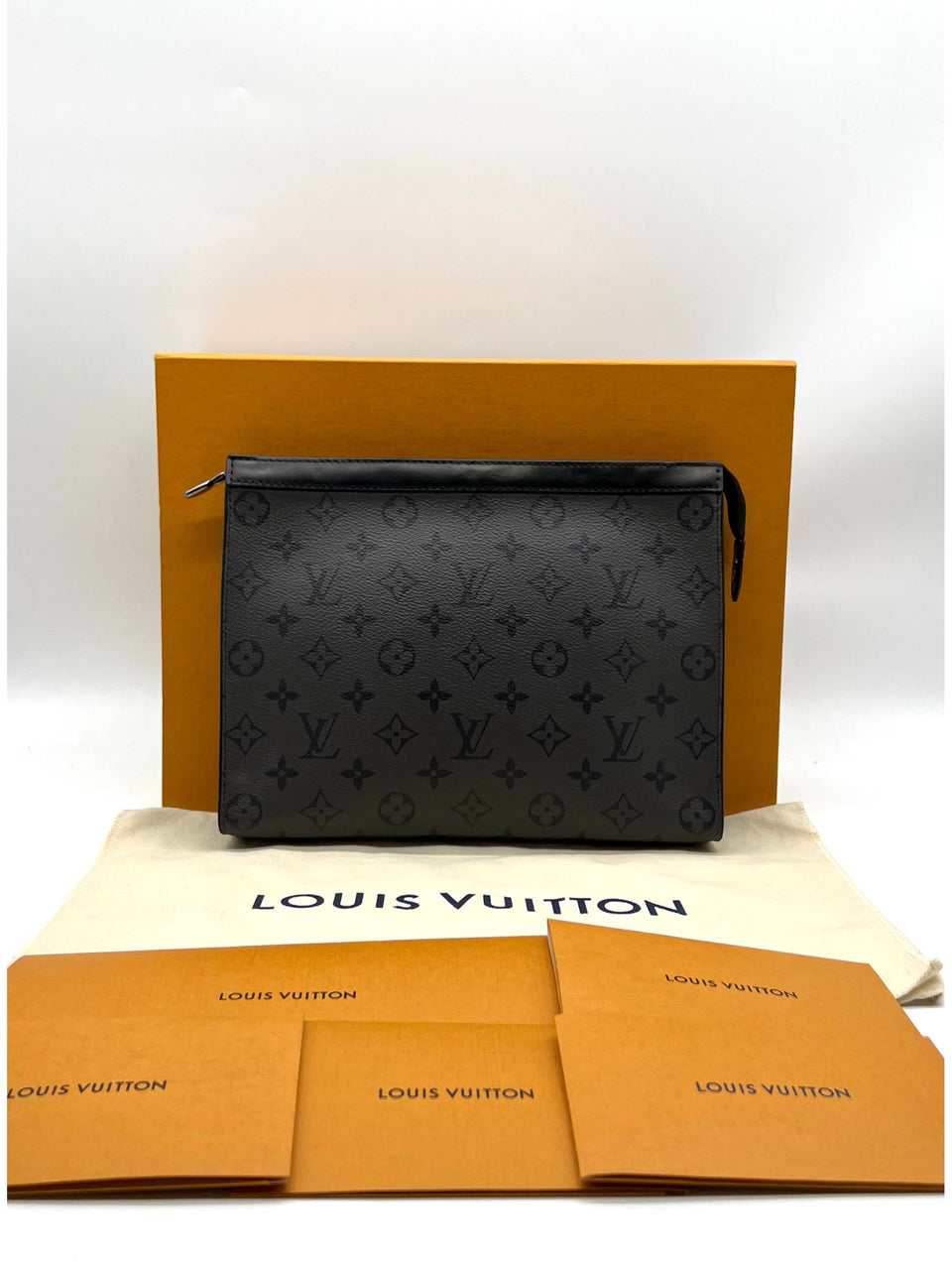 Louis Vuitton Black Monogram Eclipse Pochette Voyage - Reeluxs 