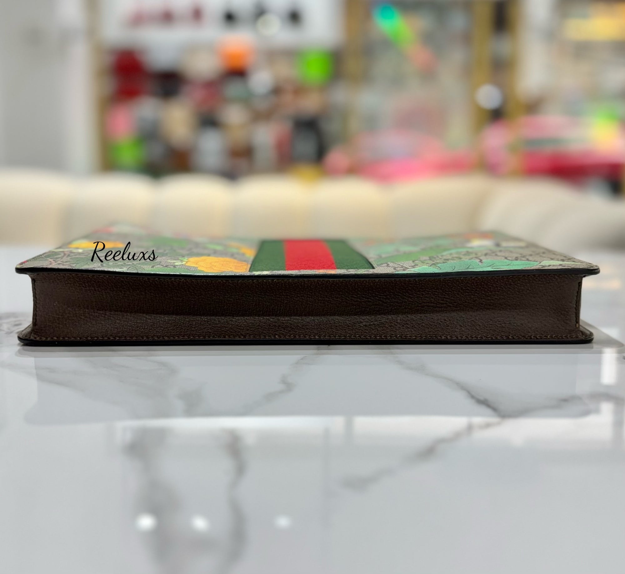 GUCCI Multicolor Tian GG Supreme Canvas and Leather Messenger Bag