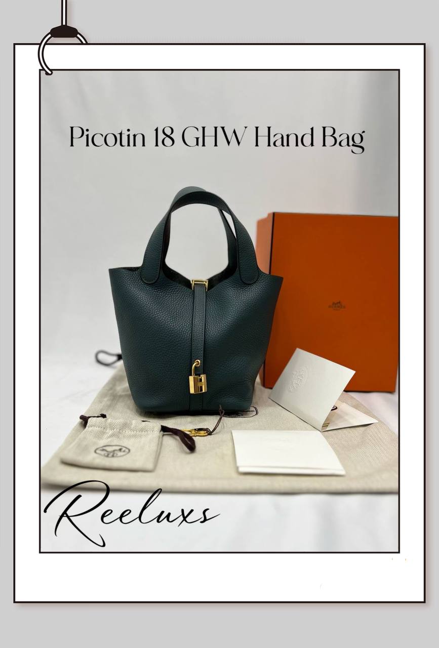 HERMES Picotin 18 GHW Hand Bag