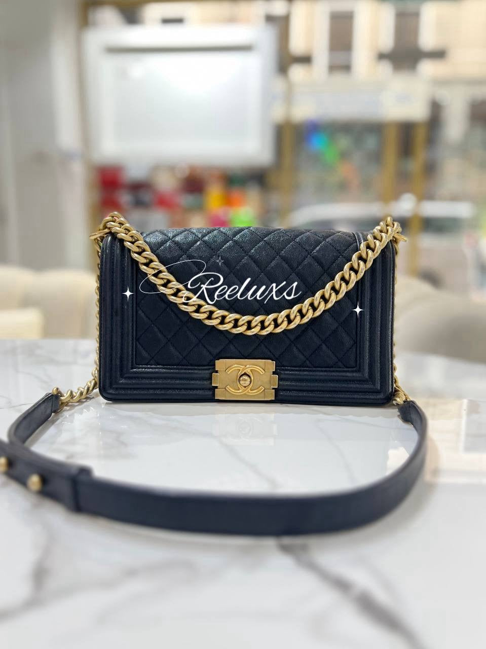 CHANEL Leboy CalfSkin Medium Flap Handbag - Shoulder Bag