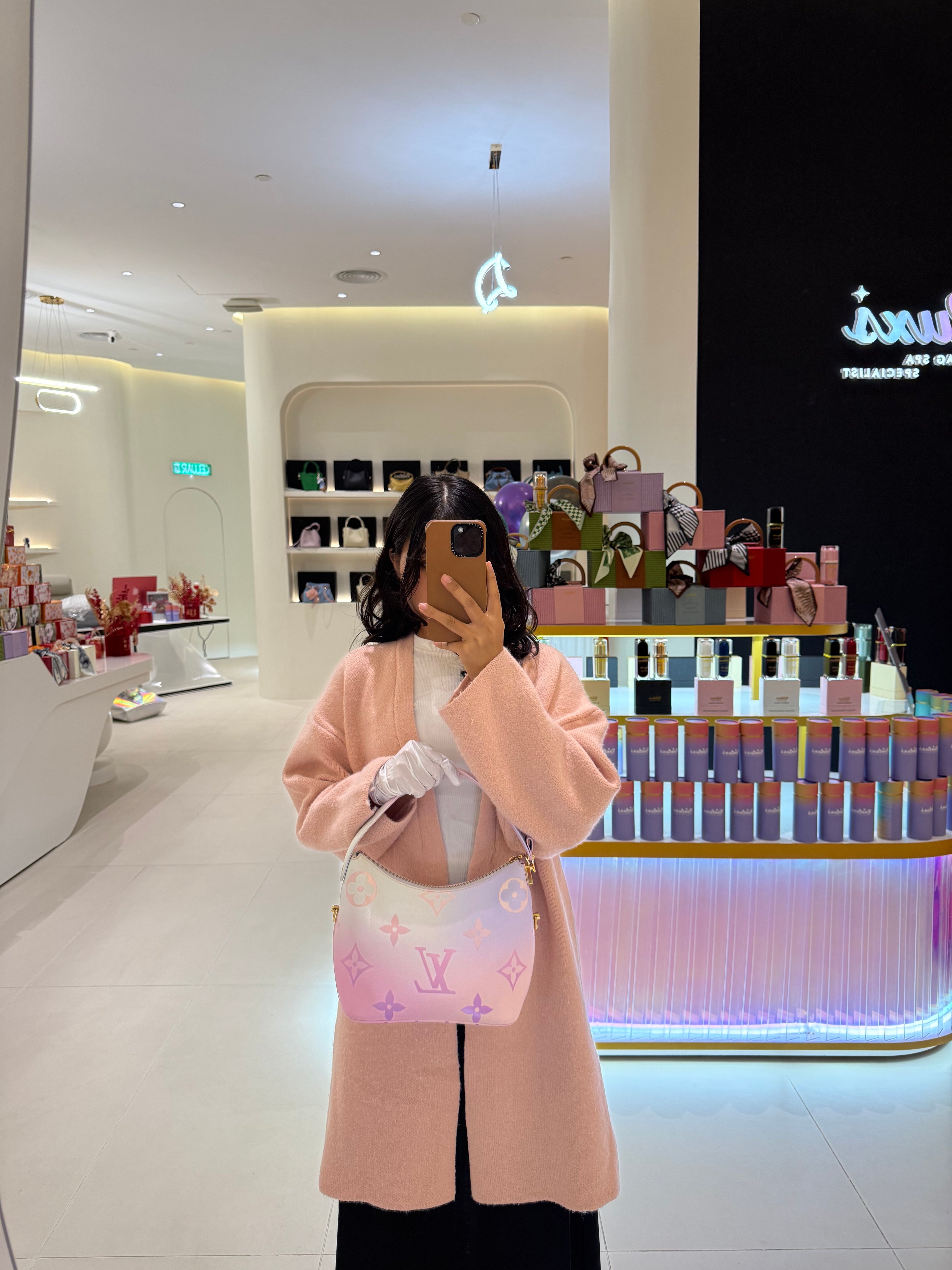 FULL SET 2022 LOUIS VUITTON LV Monogram Giant Spring In The City Marshmallow Hobo PM Sunrise Pastel Handbag / Shoulder Bag ( 2 - Way )