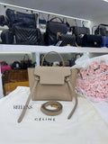 CELINE Belt Bag Micro Calf Light Taupe Hand Bag