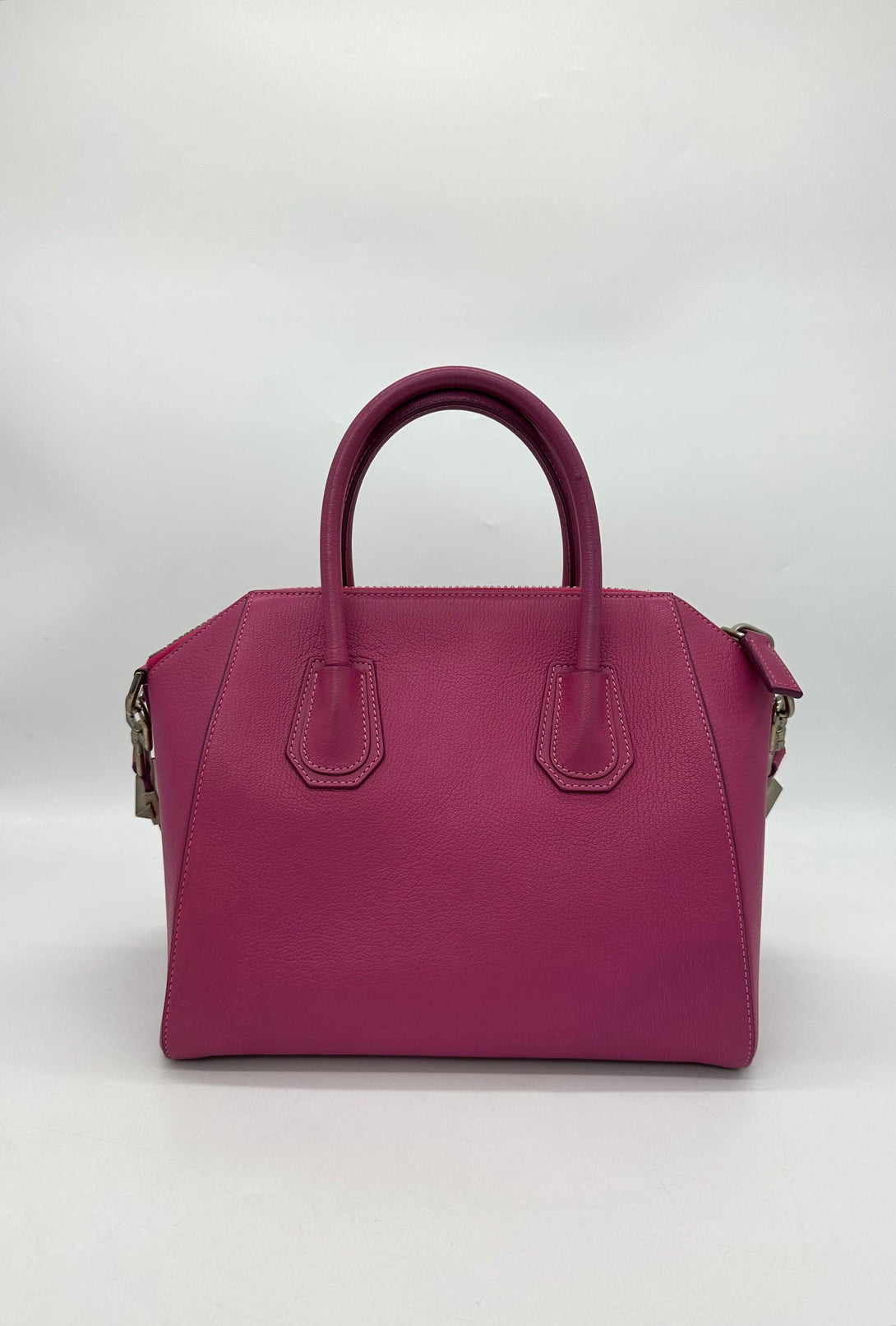 GIVENCHY Magenta Leather Small Antigona Satchel - Reeluxs 