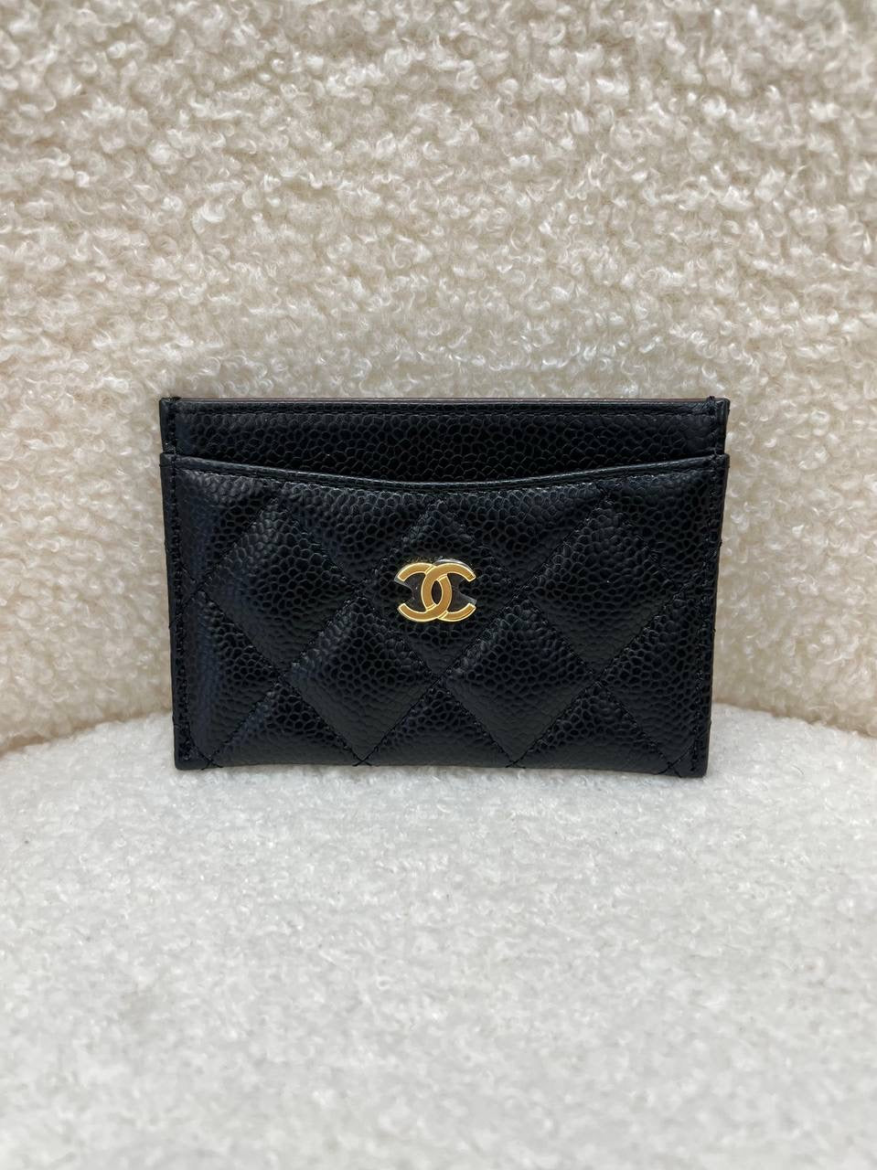 2023 FULL SET CHANEL Classic Card Holder Wallet GHW ( Microchip )