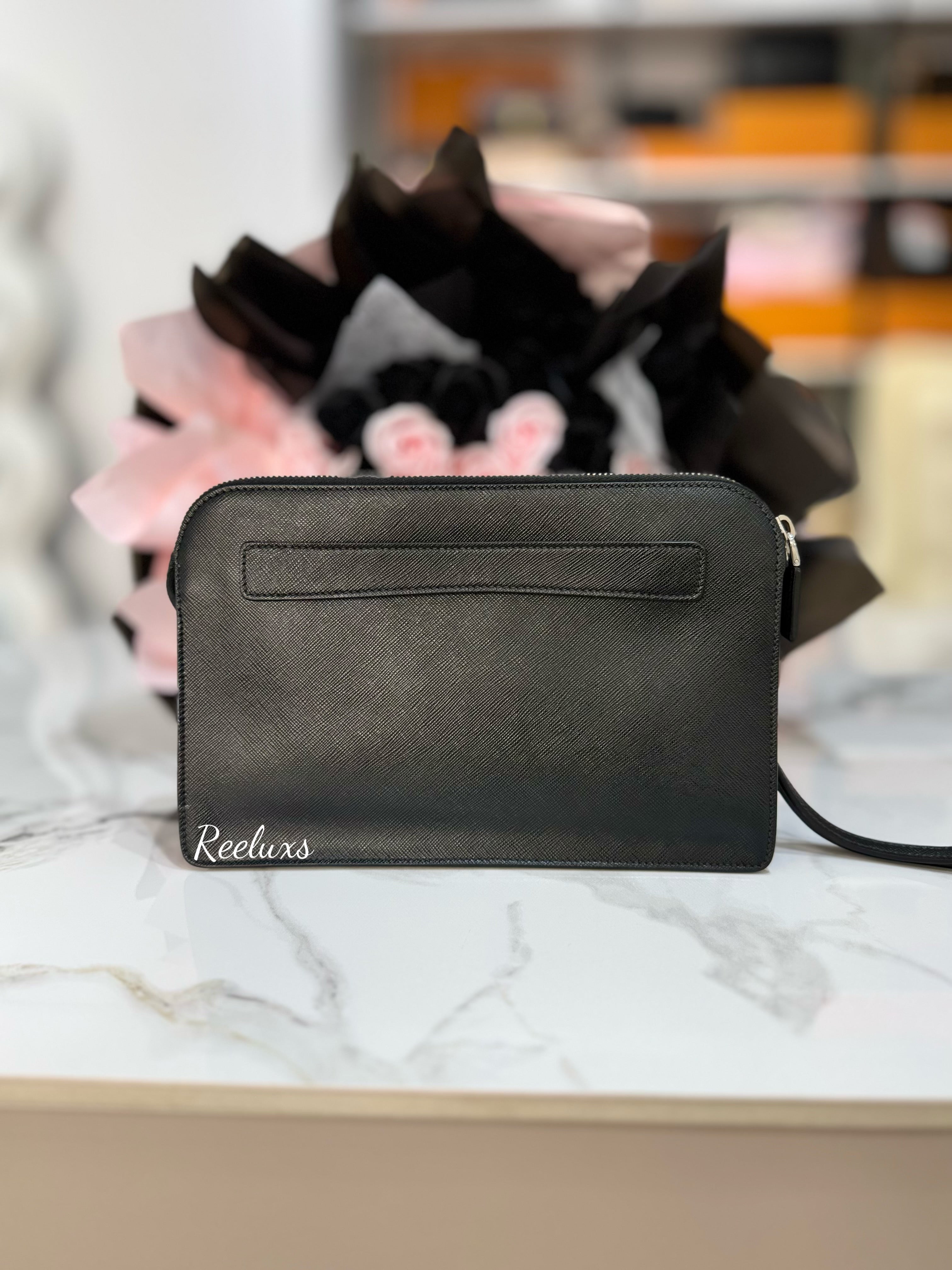 PRADA Poter Men's Leather Clutch Bag