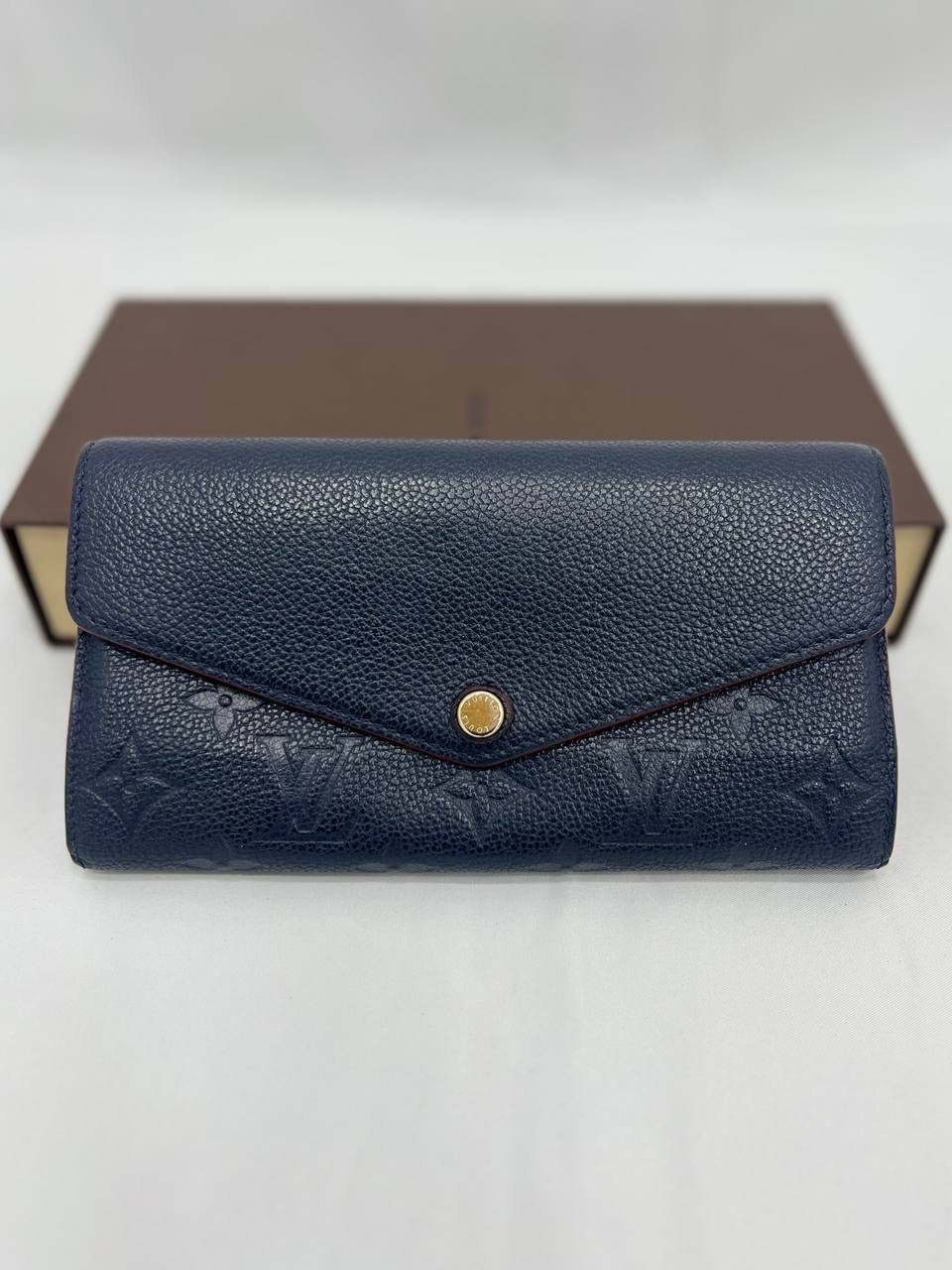 LOUIS VUITTON LV  Monogram Empreinte Leather Long Wallet