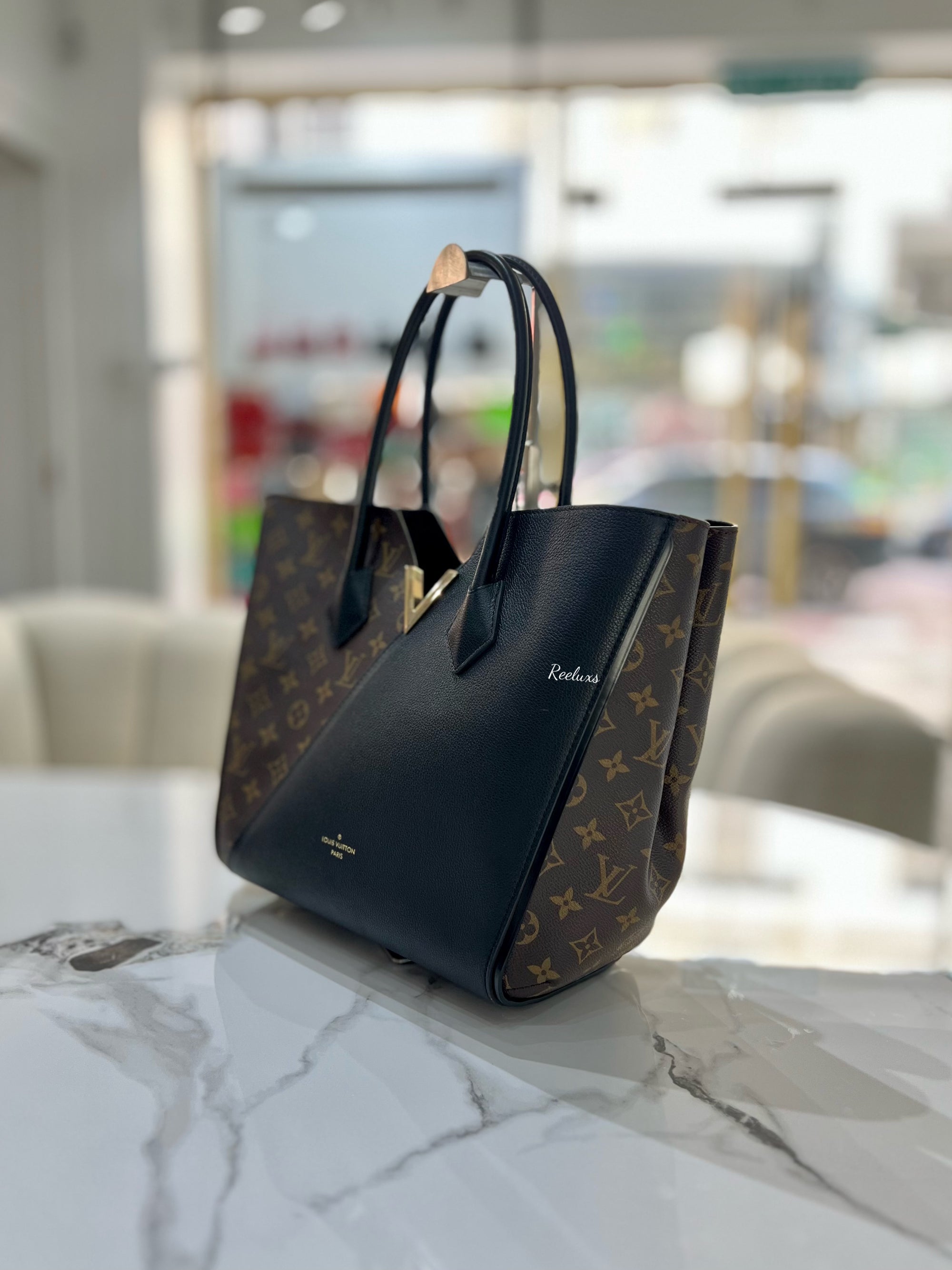 LOUIS VUITTON Monogram Calfskin Kimono MM Tote Bag