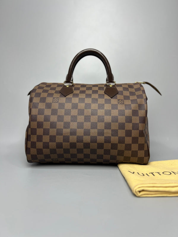 LOUIS VUITTON Damier Ebene Speedy 30 Women’s Handbag