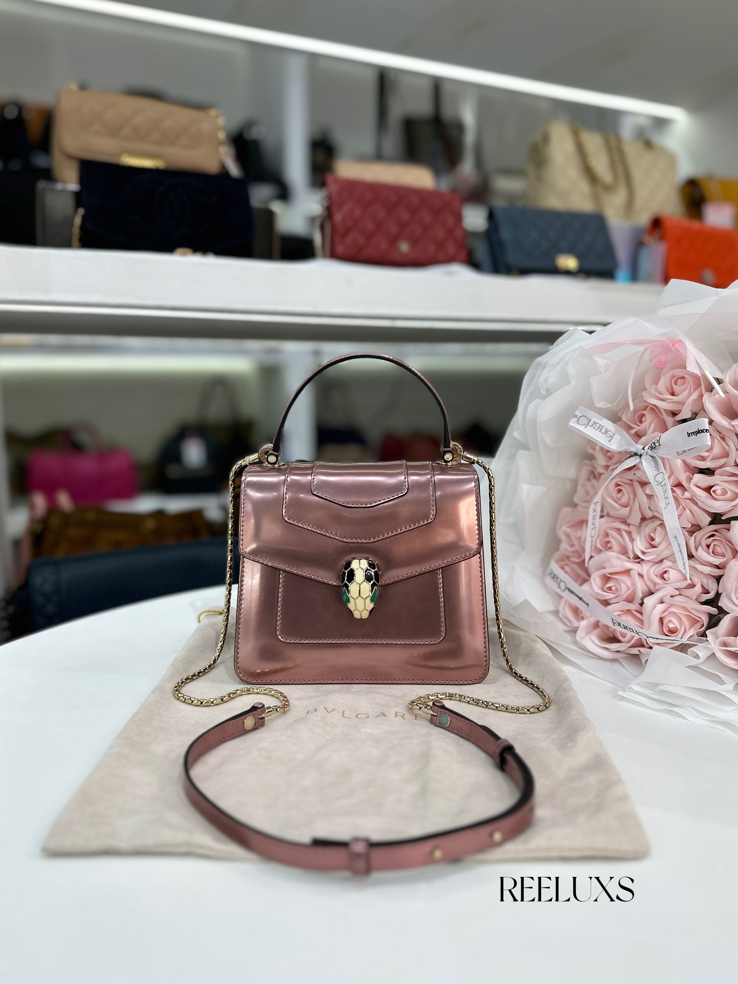 BVLGARI Serpenti Forever Top Handle Bag