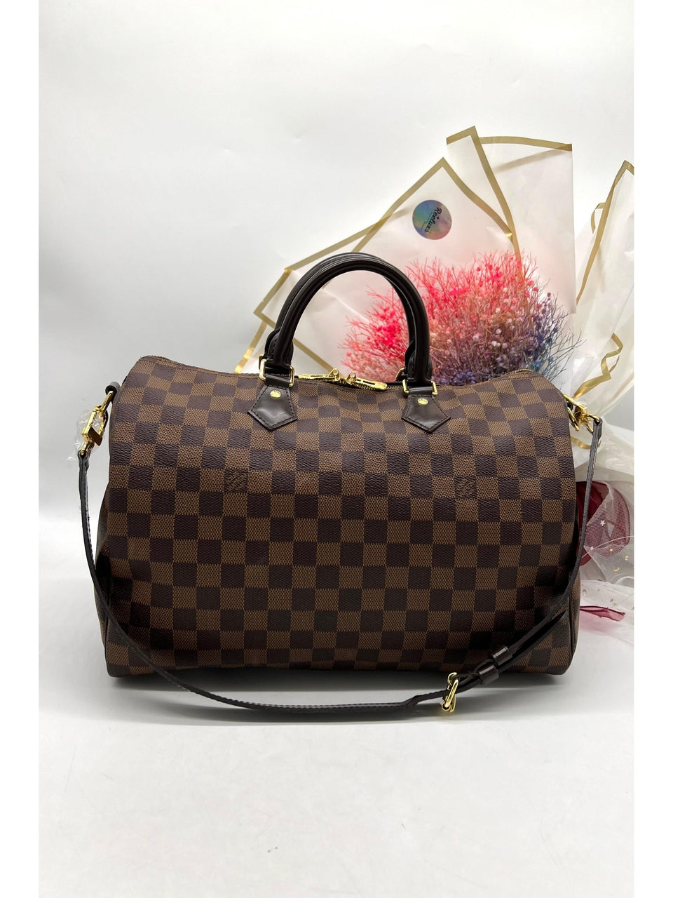 LOUIS VUITTON Damier Ebene Canvas Speedy 35 - Reeluxs 