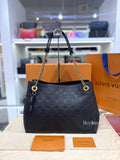 Full Set LOUIS VUITTON Black Monogram  Empreinte Leather Surene MM Bag