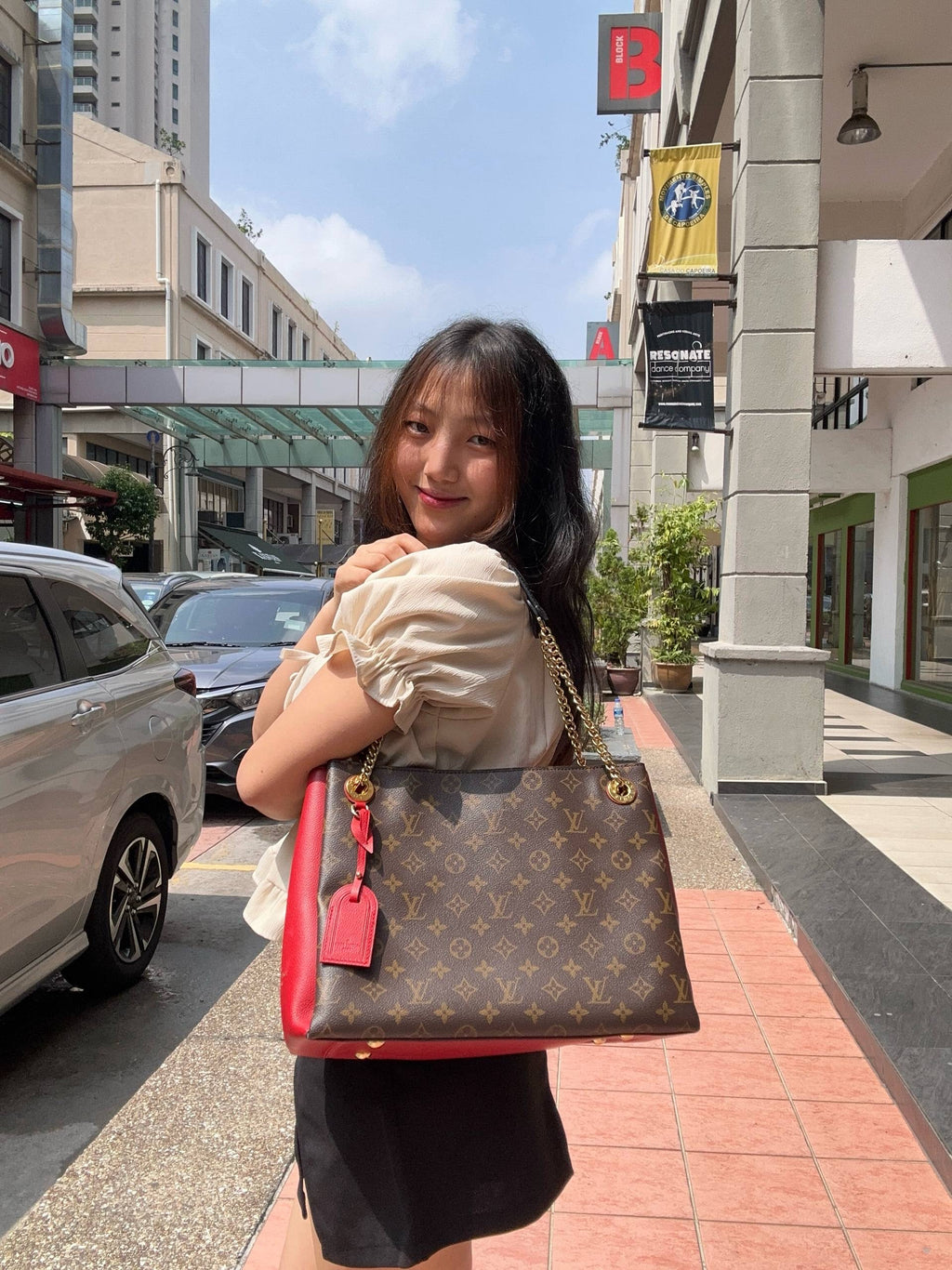 LOUIS VUITTON LV Surène MM Monogram Canvas Shoulder Bag