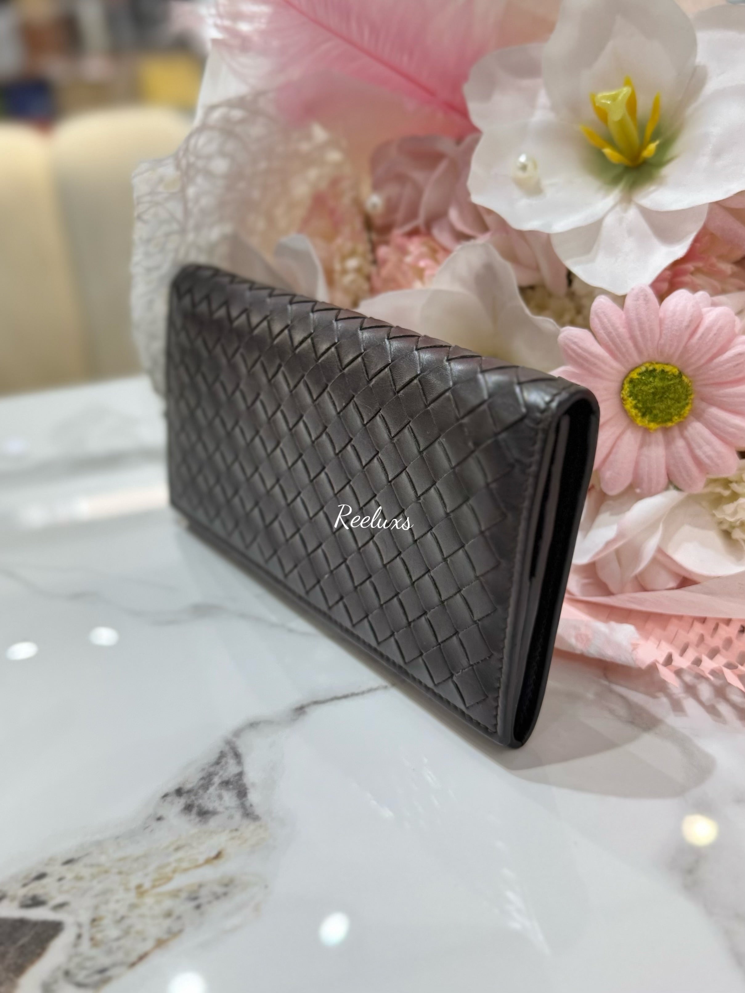 BOTTEGA VENETA Intrecciato Leather Flap Wallet
