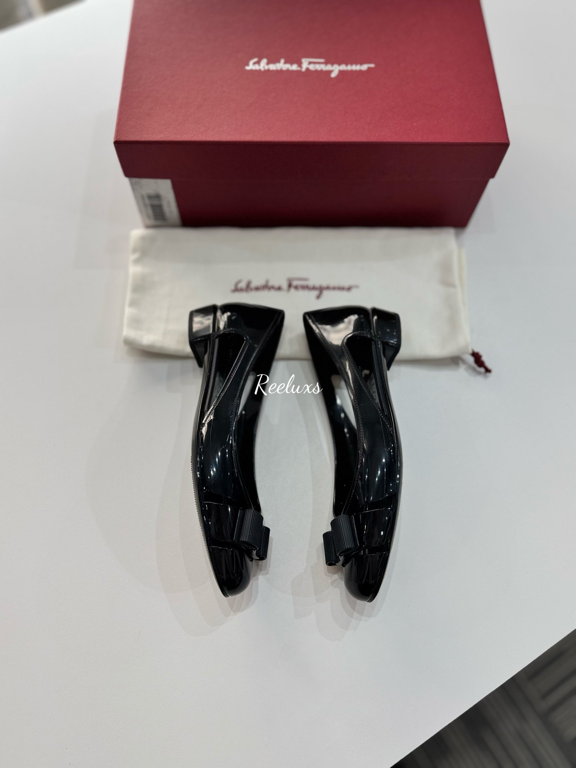 FULLSET FERRAGAMO Jelly Ballet Flats Shoes Size 5