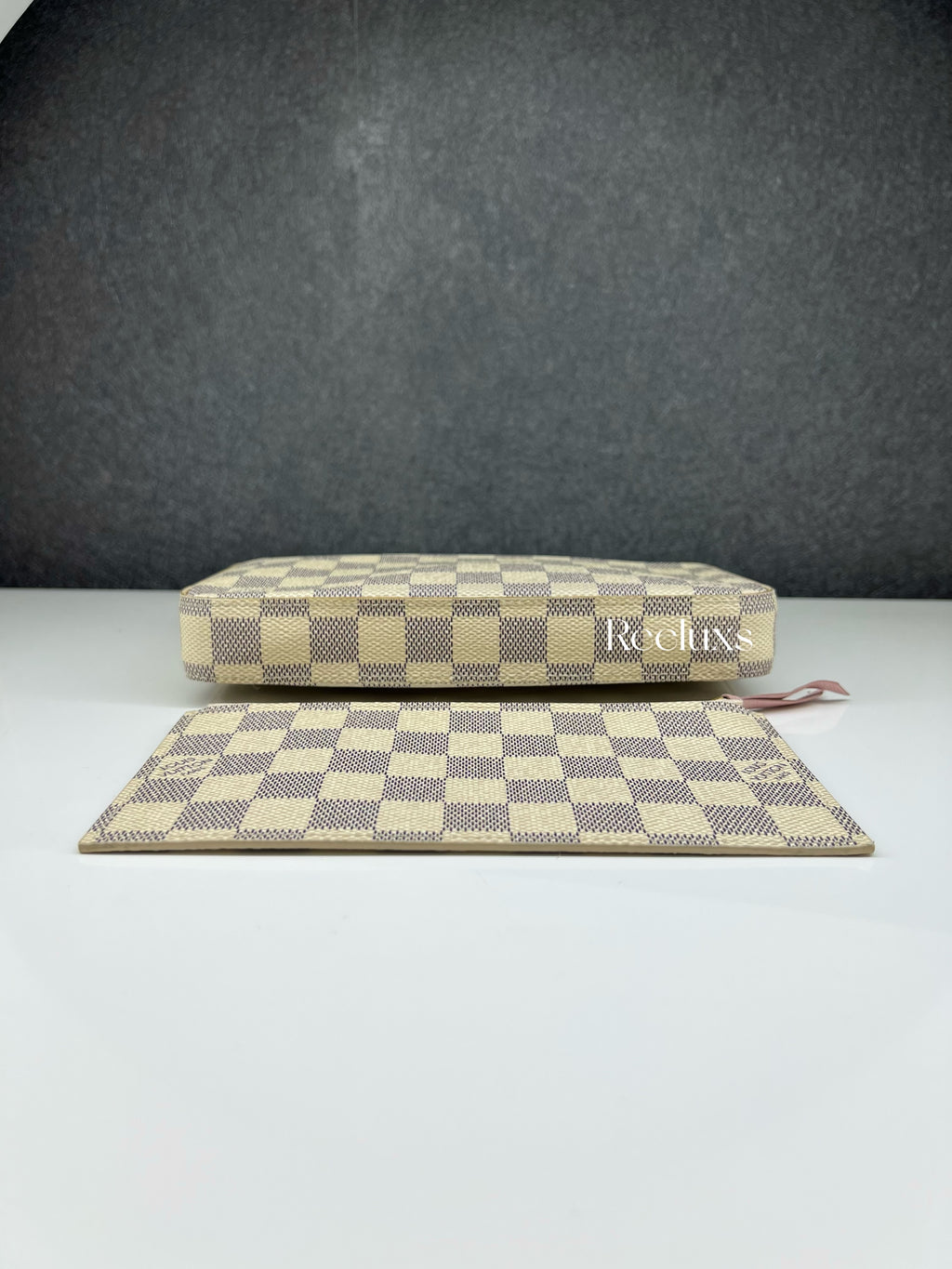 LOUIS VUITTON LV Pochette Felicie Damier Azur Canvas Slingbag