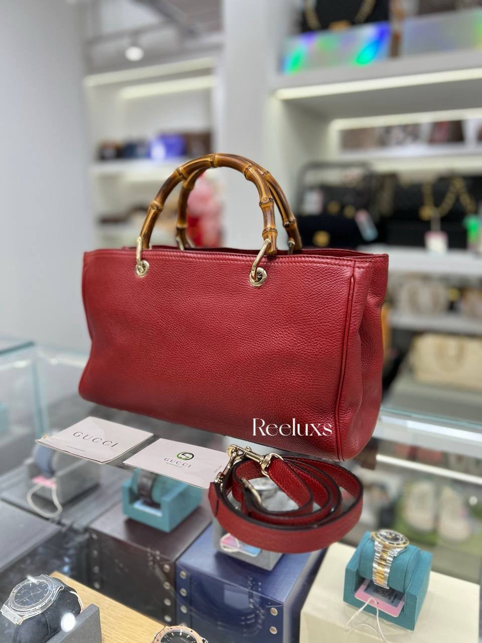 GUCCI Bamboo Shopper Tote