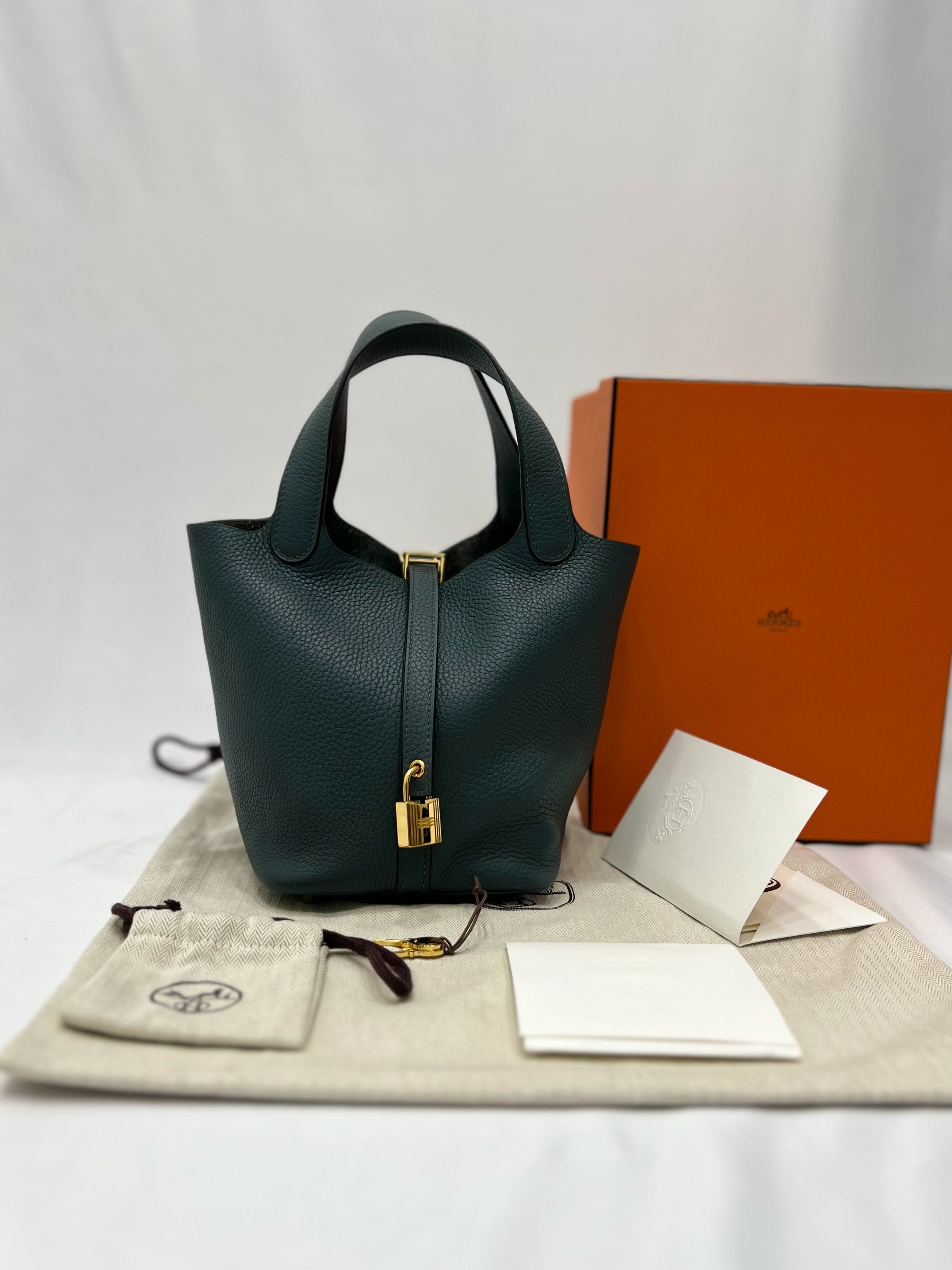 HERMES Picotin 18 GHW Hand Bag