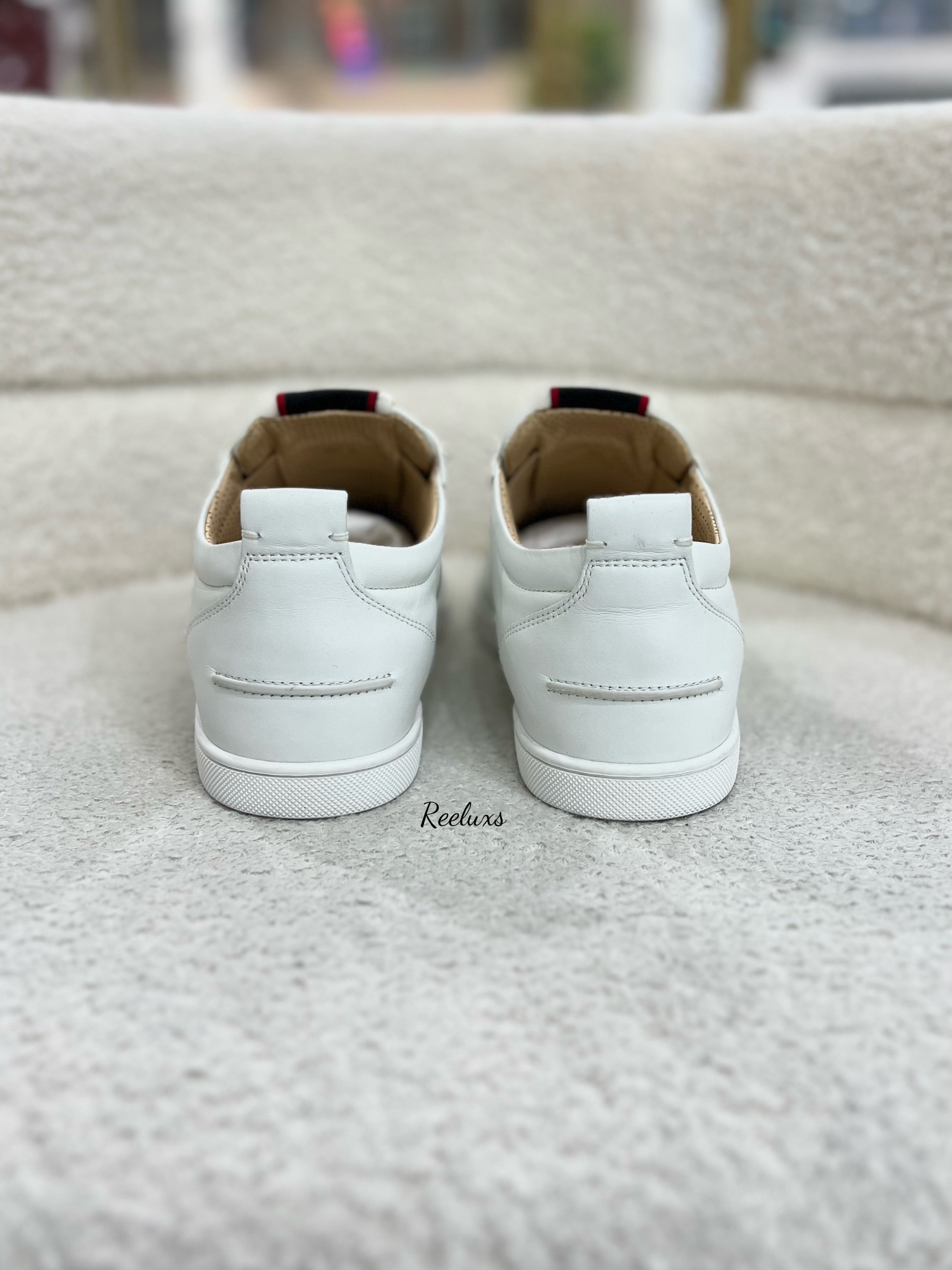 Christian Louboutin Unisex’s Fique A Vontade Leather Low-Top Sneakers