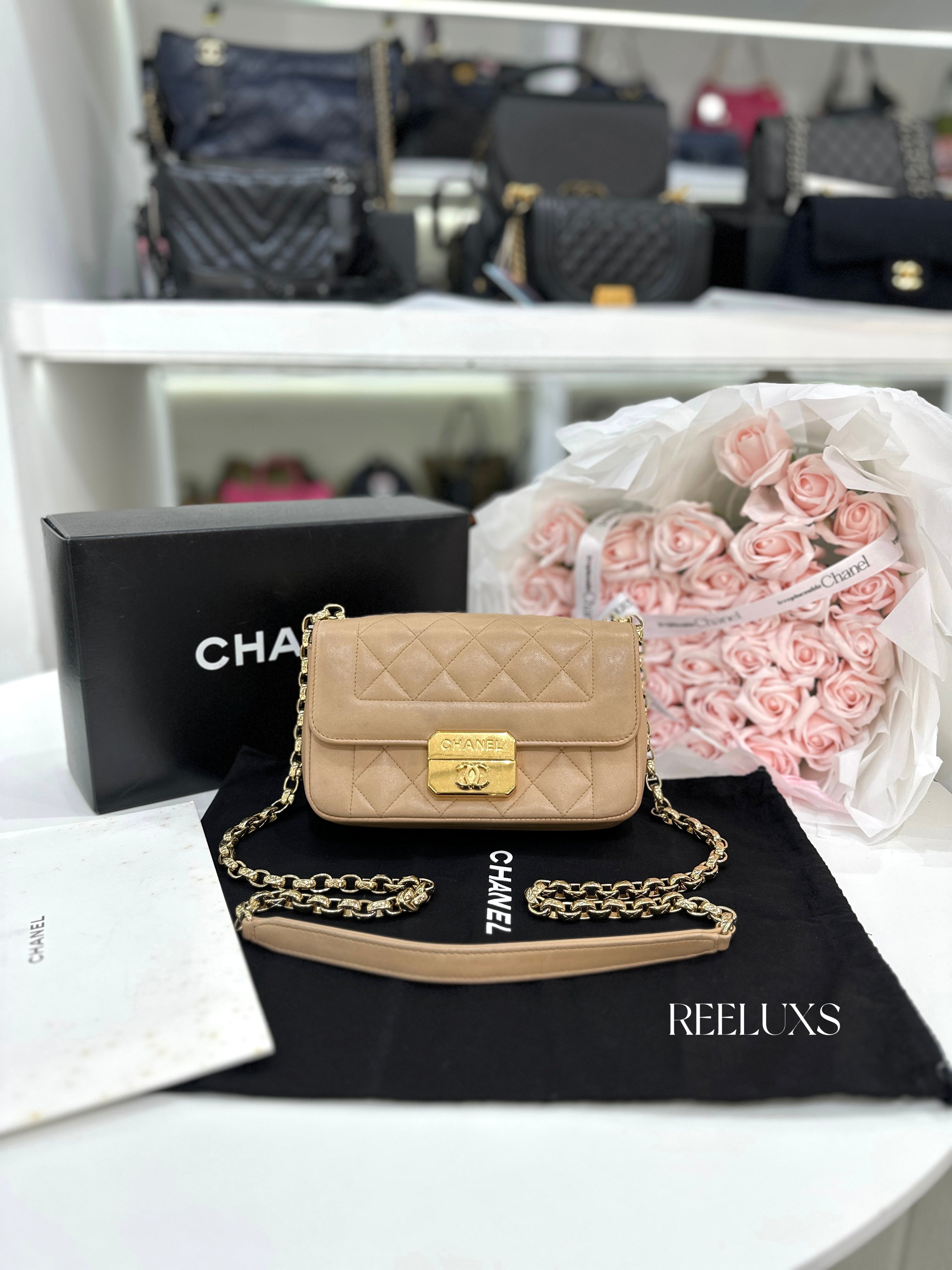 CHANEL Chic With Me Flap Quilted Lambskin Shoulder Bag