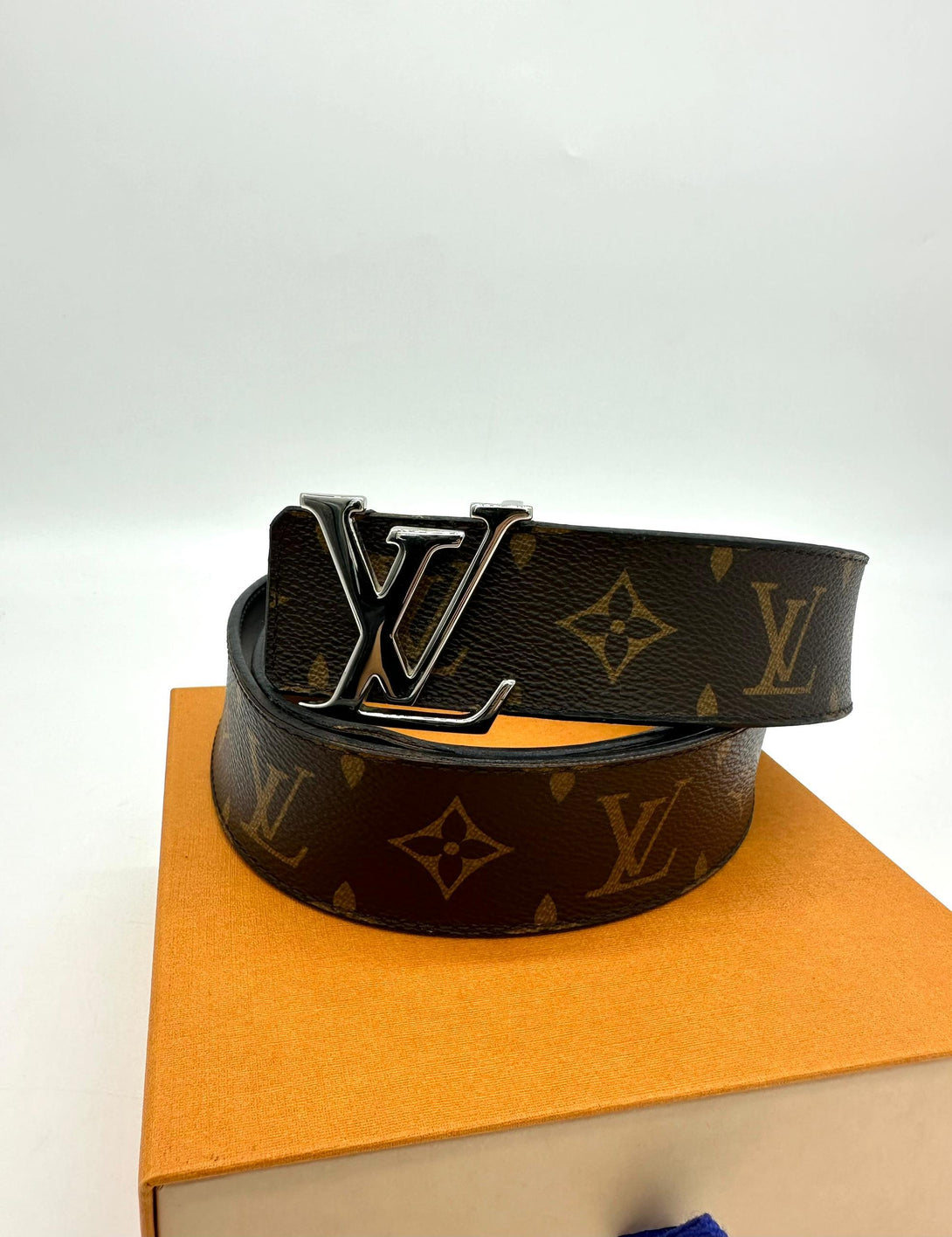 LOUIS VUITTON LV Initiales Reversible Monogram Belt Brown - Reeluxs 