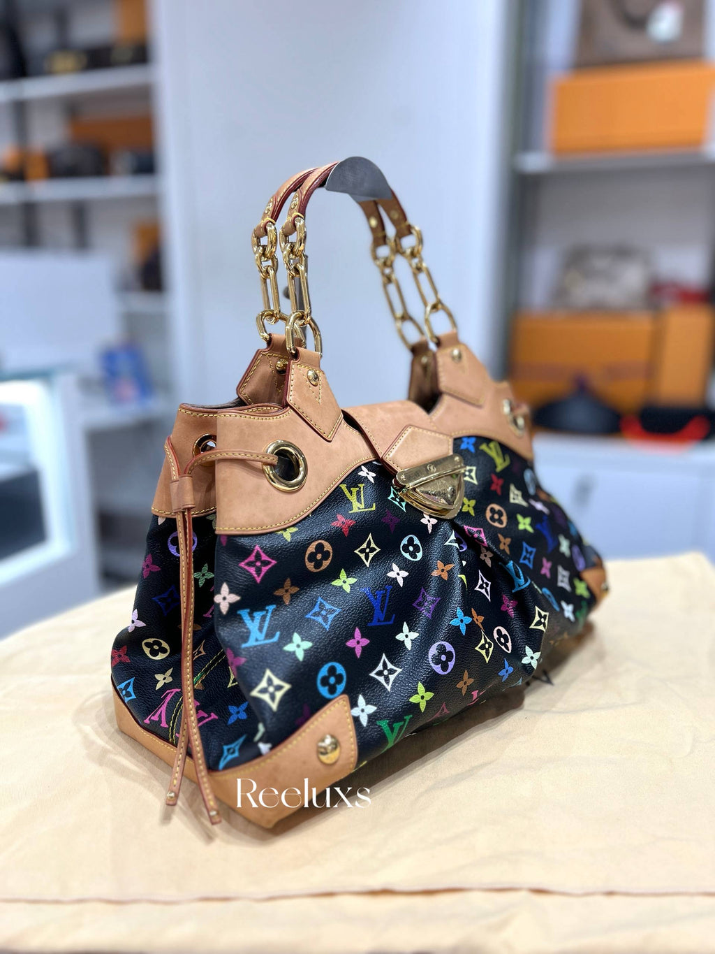 LOUIS VUITTON LV Ursula Black Multicolor Handbag