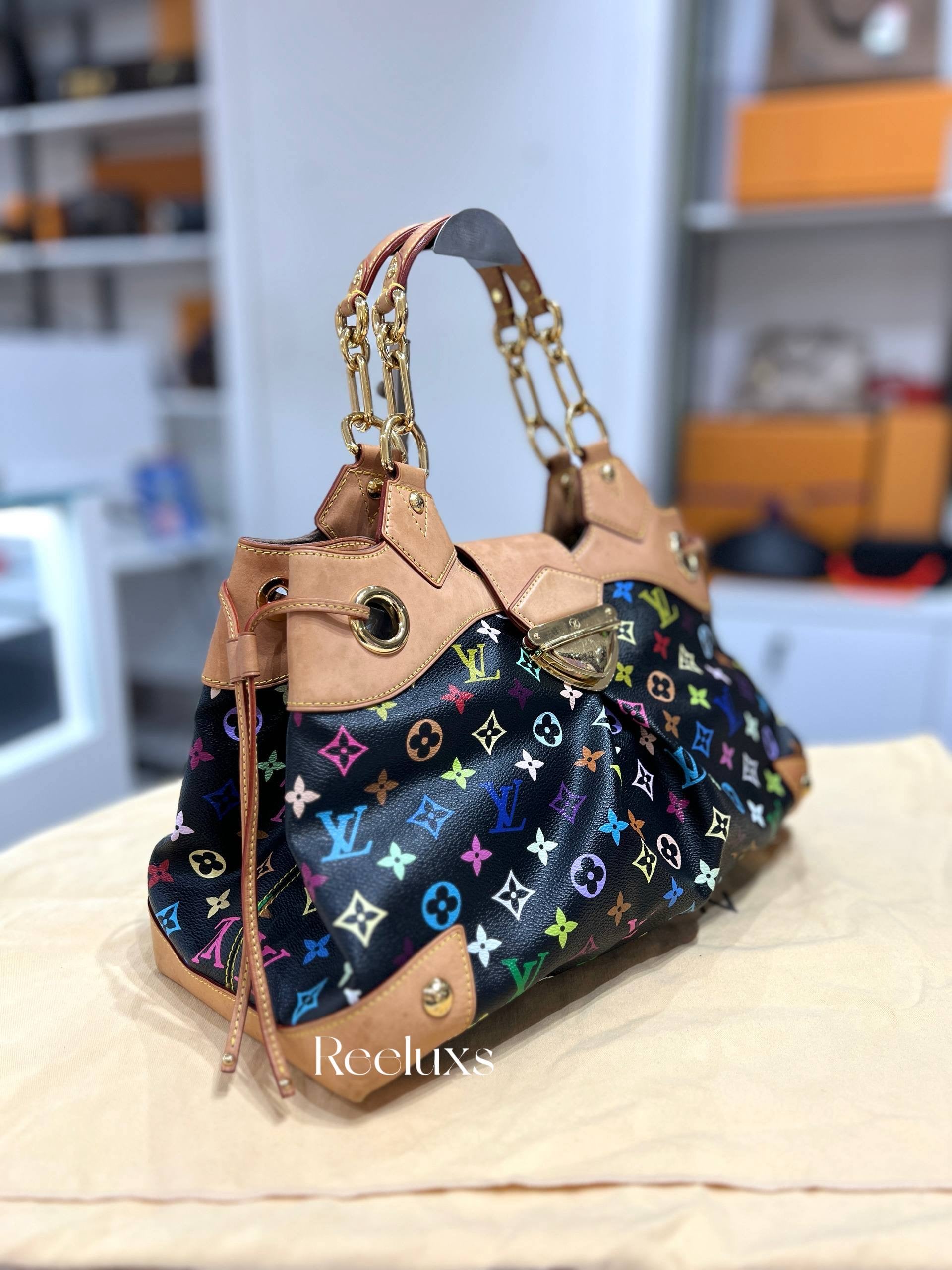 LOUIS VUITTON LV Ursula Black Multicolor Handbag