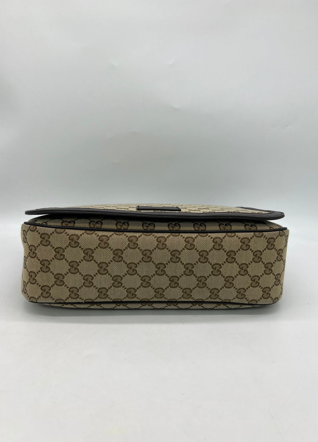 GUCCI Monogram Large Flap Messenger Bag - Reeluxs 