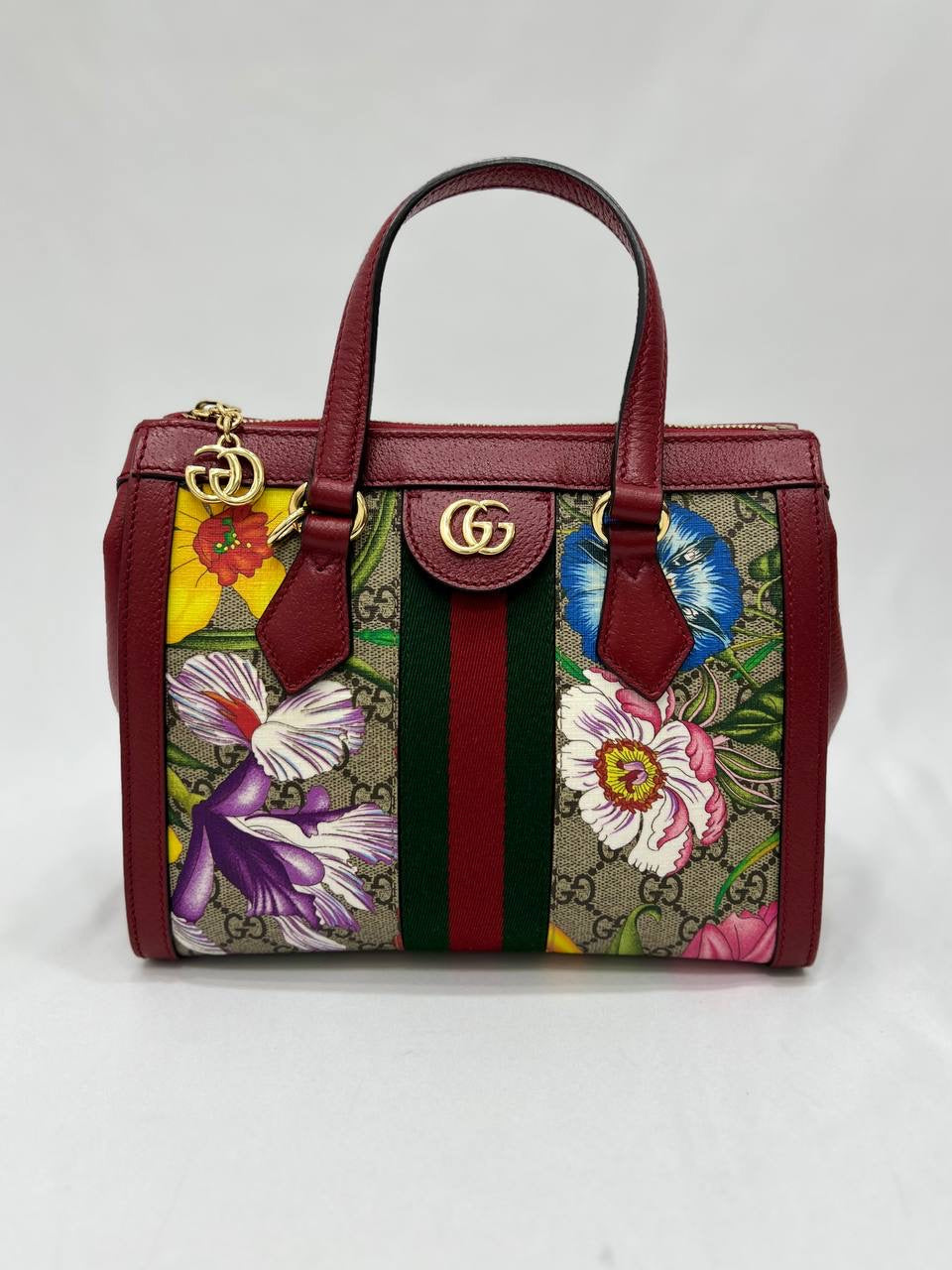 GUCCI Ophidia GG Flora Small Tote Bag