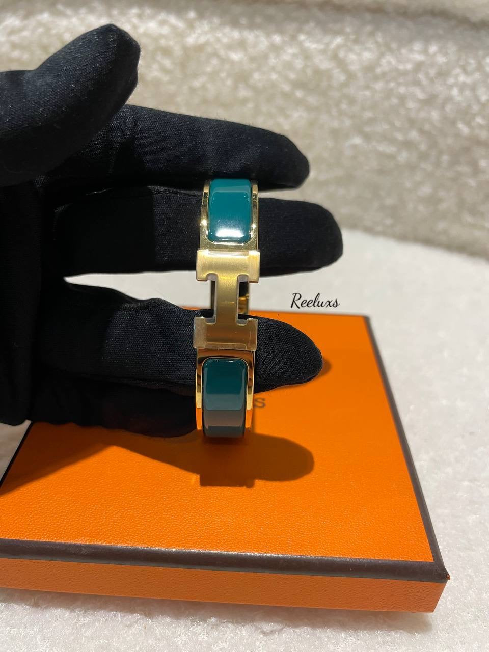 FULL SET HERMES Clic Clac H  Bracelet GHW Gold Hardware