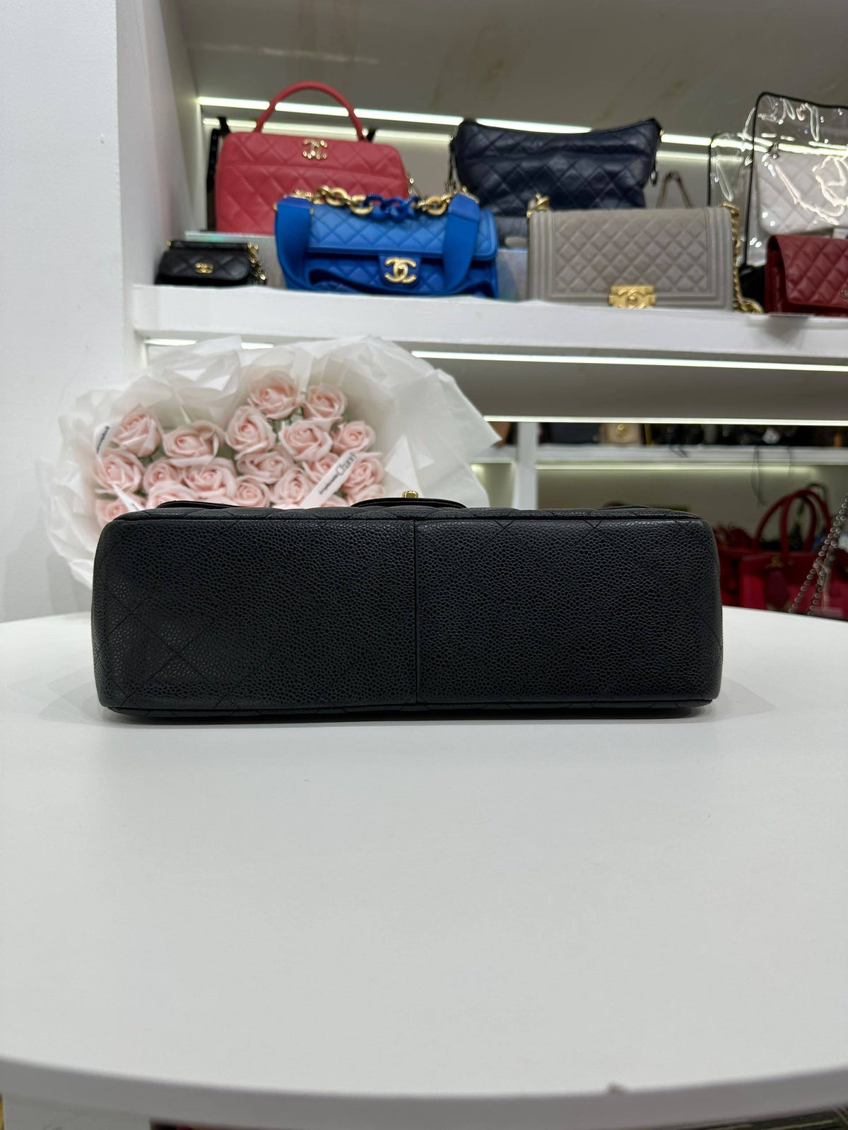 CHANEL Classic Flap Jumbo Black Caviar