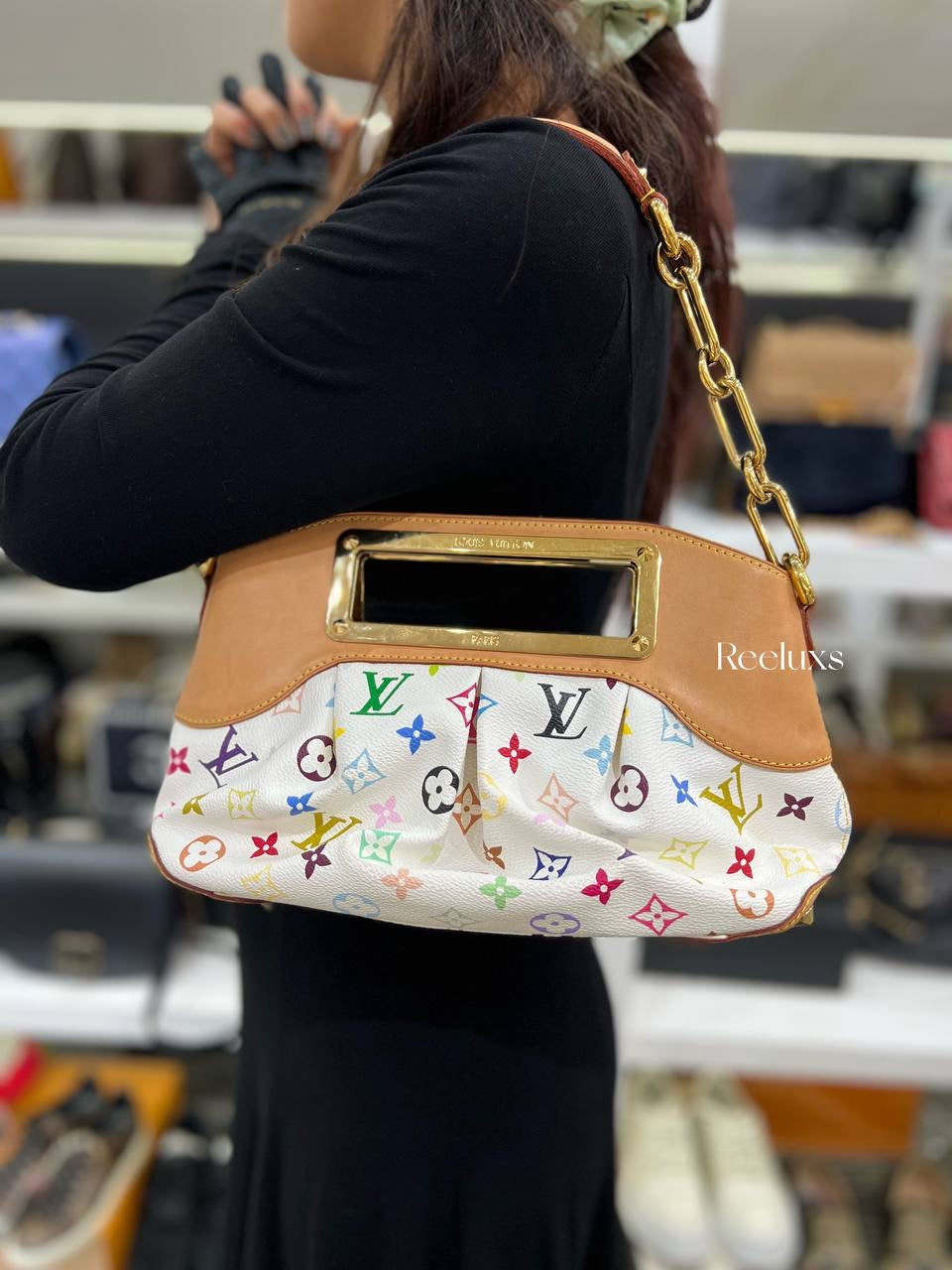 LOUIS VUITTON Monogram Multicolore Judy PM Bag