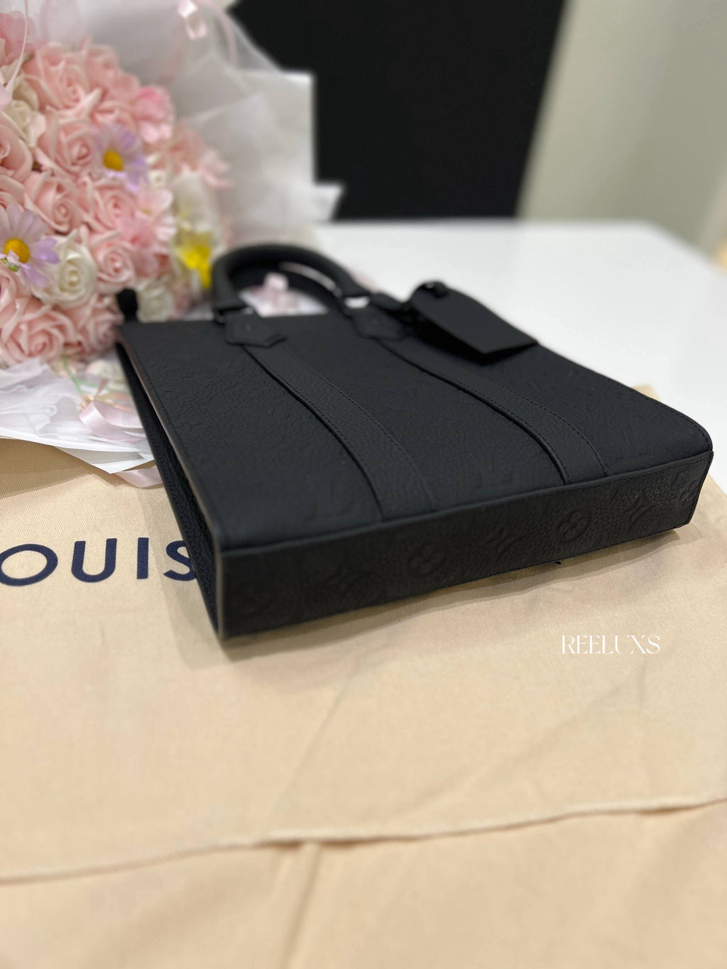 LOUIS VUITTON Sac Plat Cross in Monogram Taurillon Leather