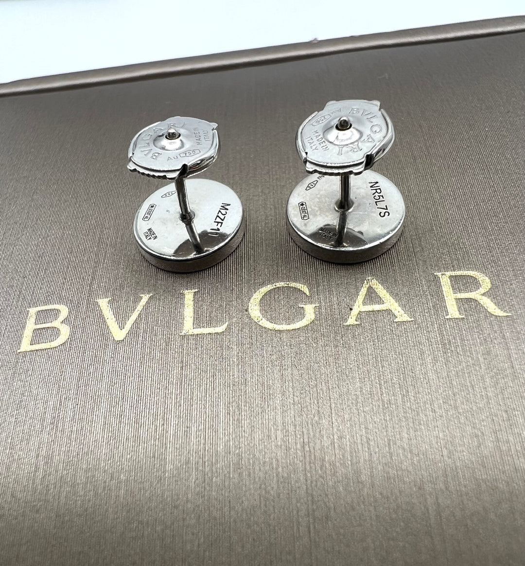 BVLGARI 750 WHITE GOLD
PAIR OF EARRINGS WITH BLACK
ONYX ELEMENT