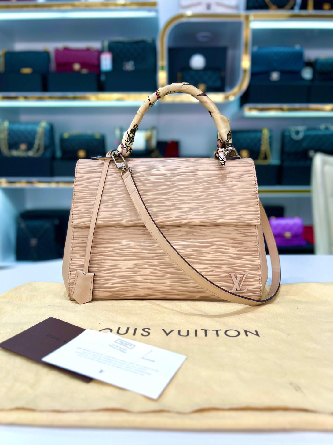 LOUIS VUITTON Dune Epi Leather Cluny MM Women's Handle Bag - Reeluxs 