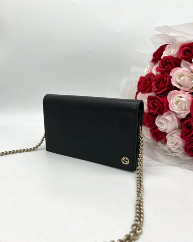 GUCCI Betty Chain Wallet Leather - Reeluxs 