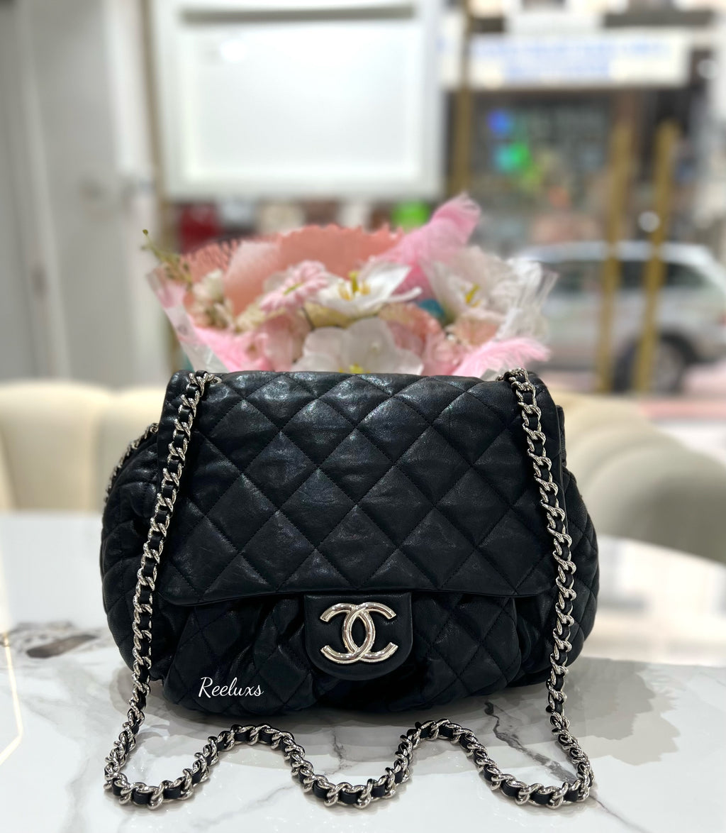CHANEL  Chainaround Shoulder Silver Hardware Sling Bag