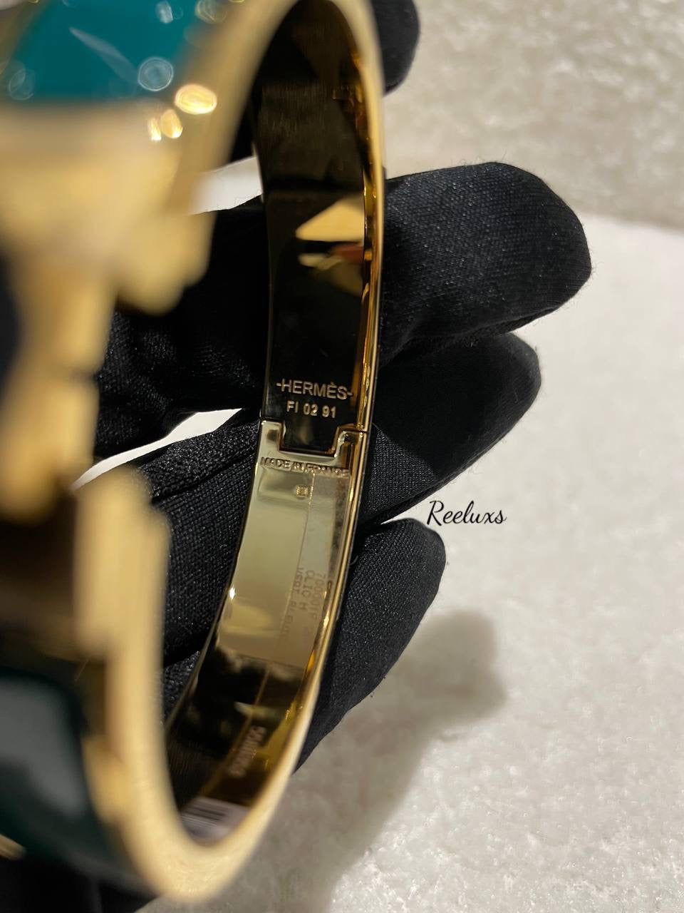 FULL SET HERMES Clic Clac H  Bracelet GHW Gold Hardware