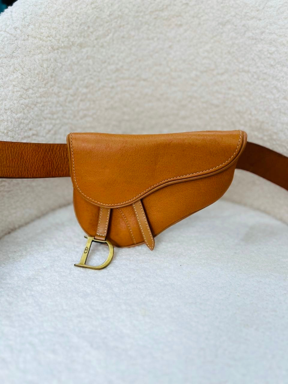 CHRISTIAN DIOR Saddle Belt Bag - Brown