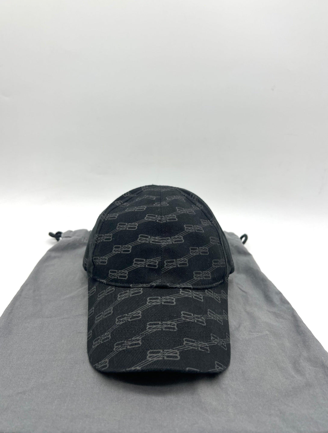 BALENCIAGA Black BB Monogram Cap - Reeluxs 