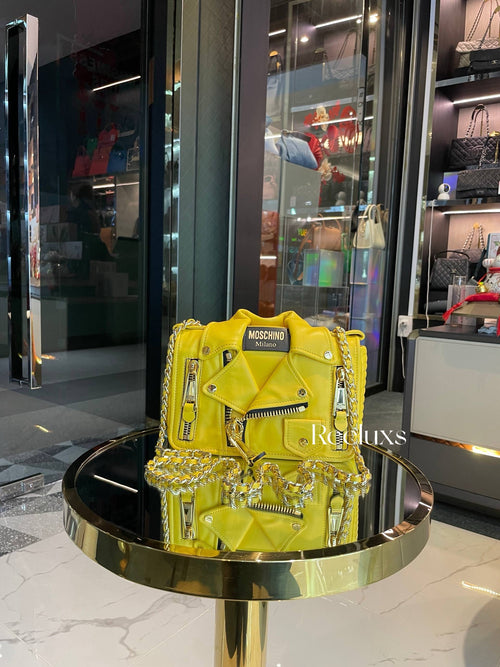 Moschino Biker leather crossbody bag