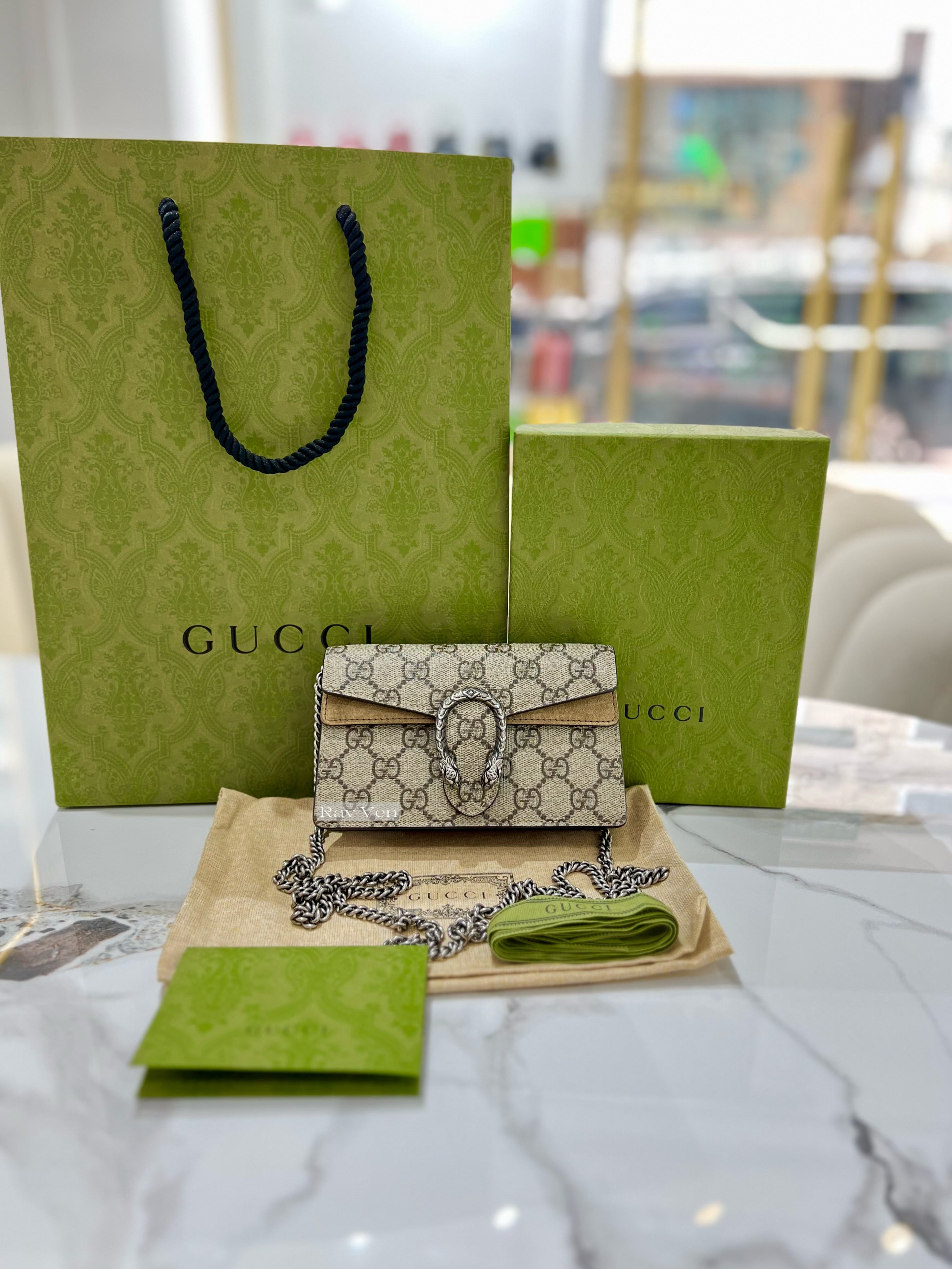 FULL SET GUCCI Dionysus GG Super Mini Slingbag